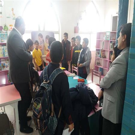 حضور سر زده فرماندار محترم به کتابخانه